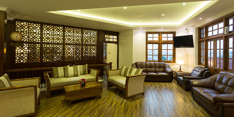 Lobby Area of the Hotel in Nuwara Eliya