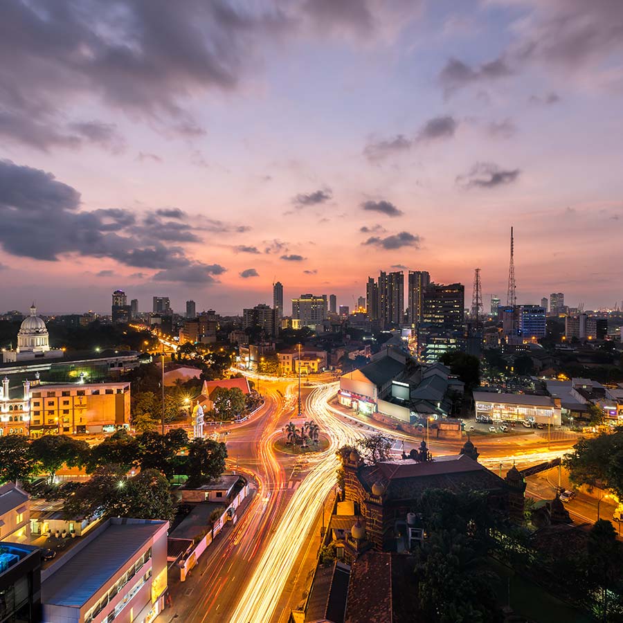 Night View of the Colombo City