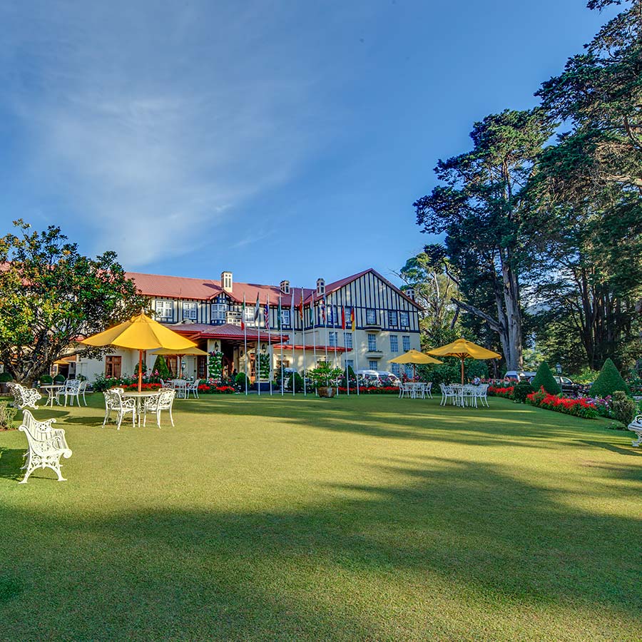 Outside Garden in Nuwara Eliya Hotel