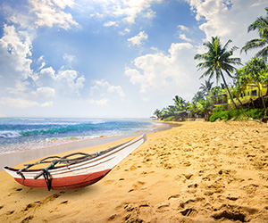 Beach Views of a Sri Lankan Beach