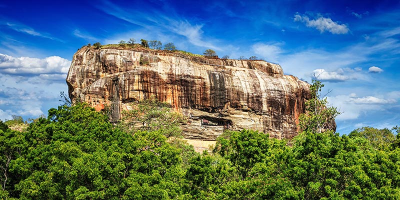 Sigiriya from the Entrance Road