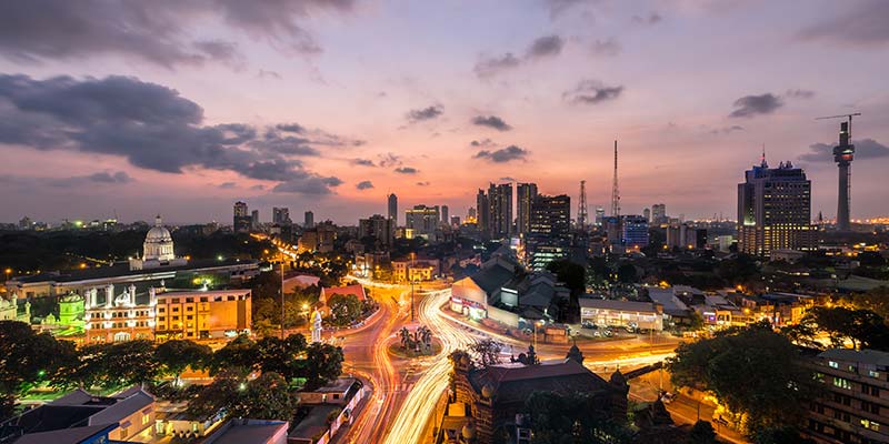 Night View of the Colombo City