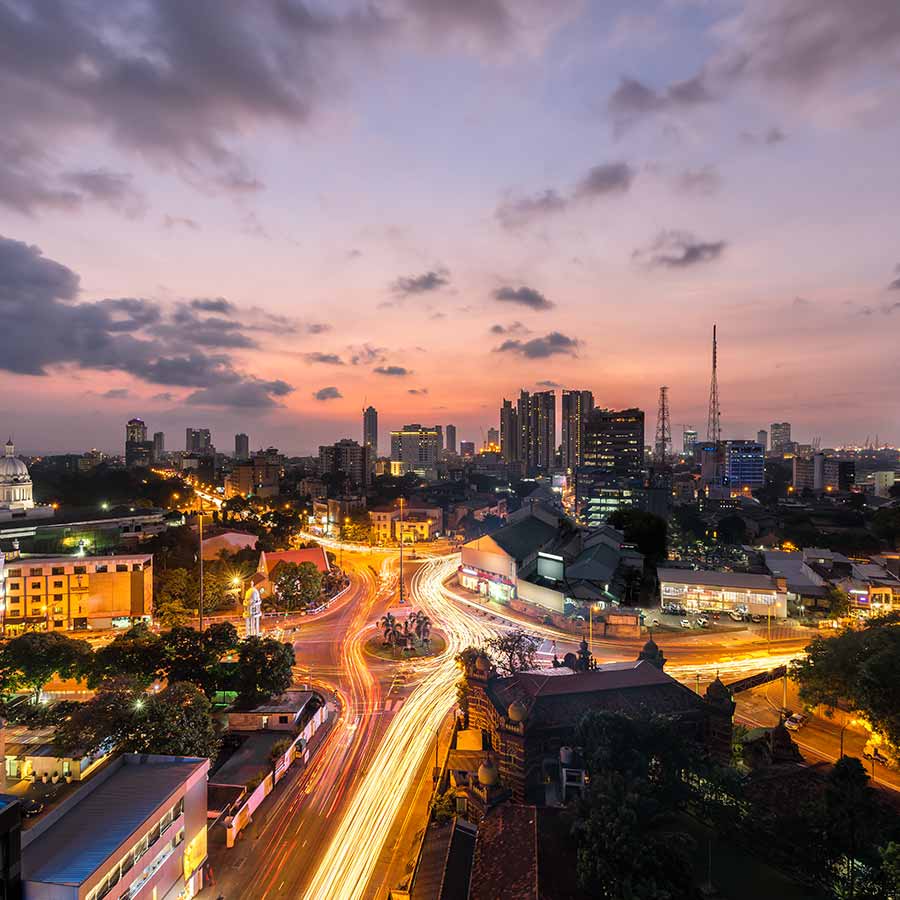 Night View of the Colombo City